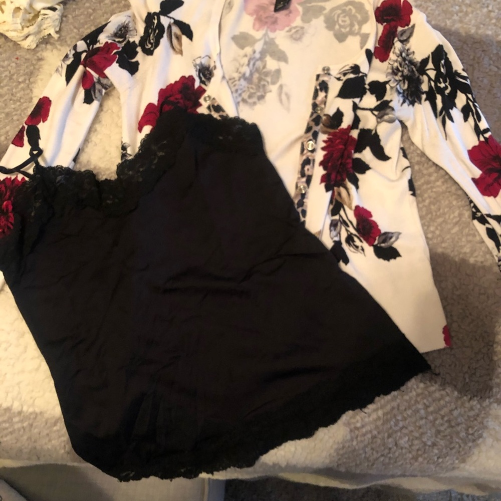 Cardigan and cami great used condition